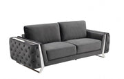 1051 - Contemporary Velvet Sofa - R&R Furniture Gallery (Fountain Valley, CA)