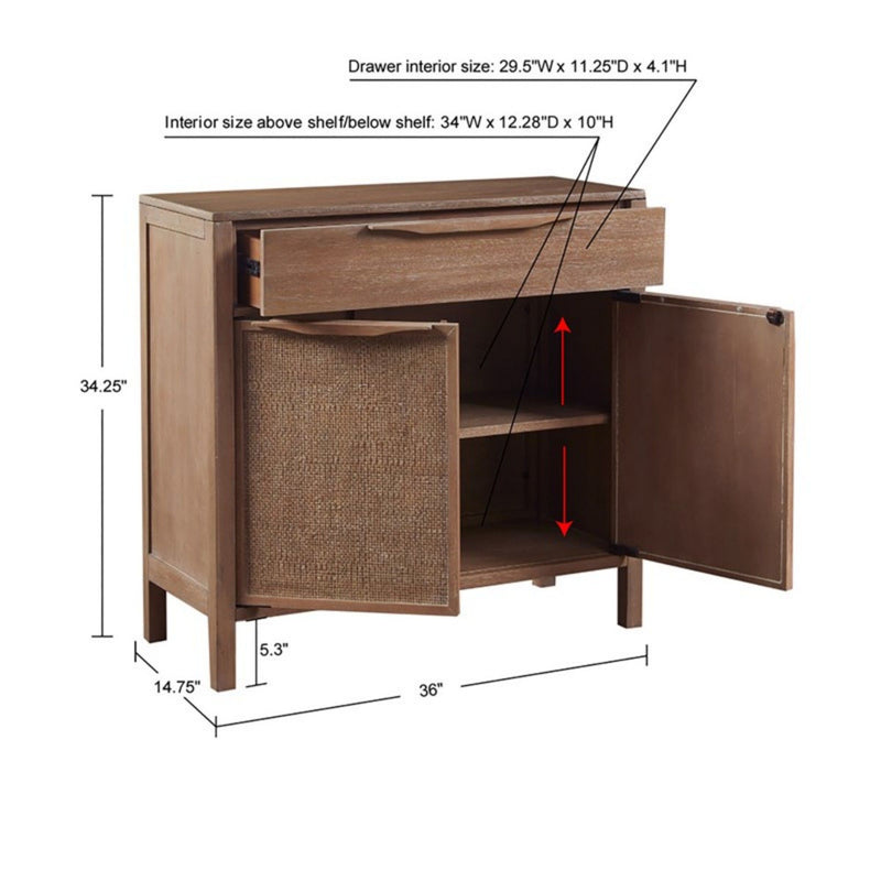 Palisades - 2 Door Accent Chest - Natural - R&R Furniture Gallery (Fountain Valley, CA)