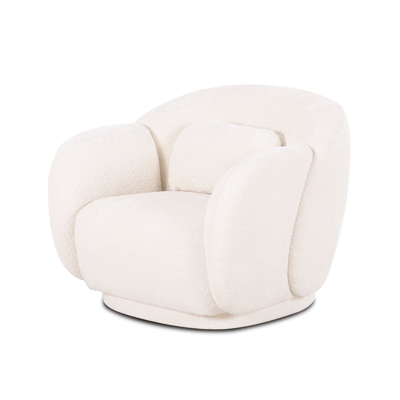 Misty - Knubby Fabric Accent Chair