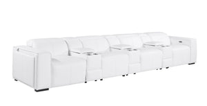 1224 - 7-Piece Modular Power Reclining Sofa In With 4 Power Recliners & Power Headrests