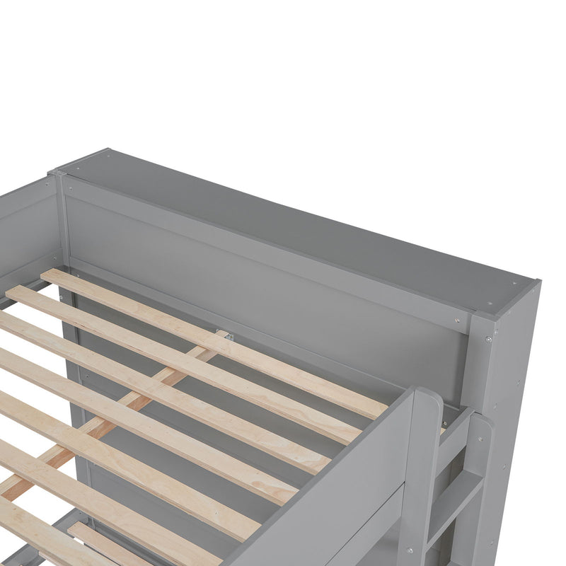 Bunk Bed With 2 Drawers And Multi Layer Cabinet - R&R Furniture Gallery (Fountain Valley, CA)