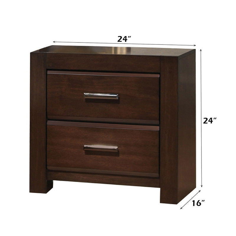 Oberreit - Nightstand - Walnut - R&R Furniture Gallery (Fountain Valley, CA)