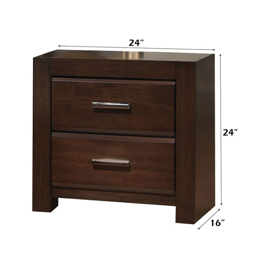 Oberreit - Nightstand - Walnut - R&R Furniture Gallery (Fountain Valley, CA)