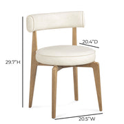 TOV Furniture Nikita dining side chair with sleek design and upholstered seat, ideal for modern dining rooms.