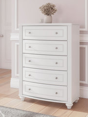 Kozlani - Five Drawer Chest - White - R&R Furniture Gallery (Fountain Valley, CA)