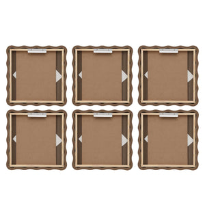 Garden Mist - Framed Canvases (Set of 6) - Gold / Pink