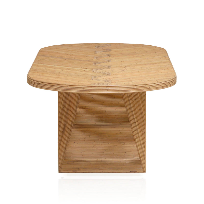 Caren - Oval Dining Table - Natural