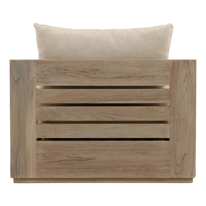 Lucrecia - Outdoor Sofa Chair - Sand And Natural