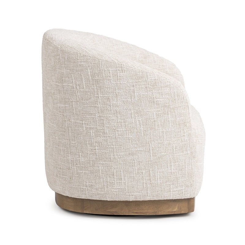 Diah - Swivel Accent Chair - Toasted Linen - R&R Furniture Gallery (Fountain Valley, CA)