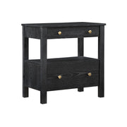 Danielle - 2 Drawer Nightstand - Black - R&R Furniture Gallery (Fountain Valley, CA)