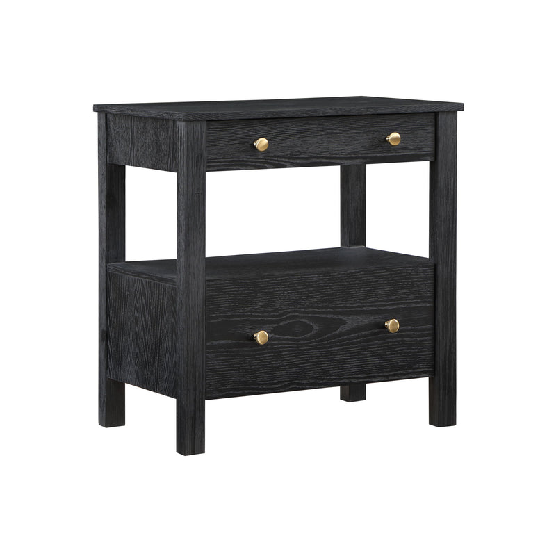 Danielle - 2 Drawer Nightstand - Black - R&R Furniture Gallery (Fountain Valley, CA)
