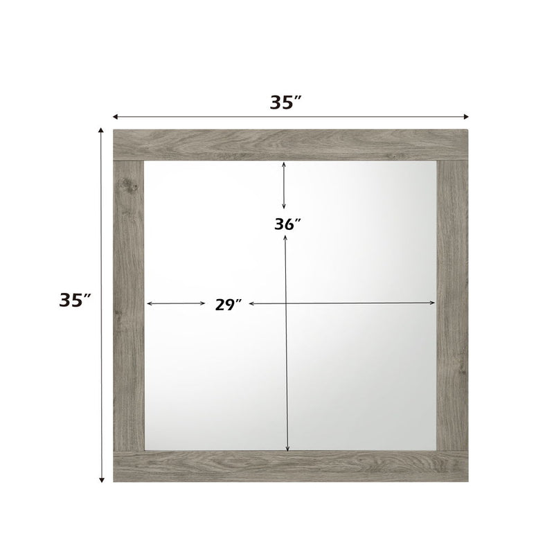 Mari - Mirror - Light Gray Finish - R&R Furniture Gallery (Fountain Valley, CA)