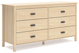 Cabinella - Six Drawer Dresser - Tan - R&R Furniture Gallery (Fountain Valley, CA)