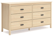Cabinella - Six Drawer Dresser - Tan - R&R Furniture Gallery (Fountain Valley, CA)