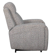 Parker Living Armstrong massage recliner with heat, massage functions, and auto-glide feature, shown in a modern living room setting.