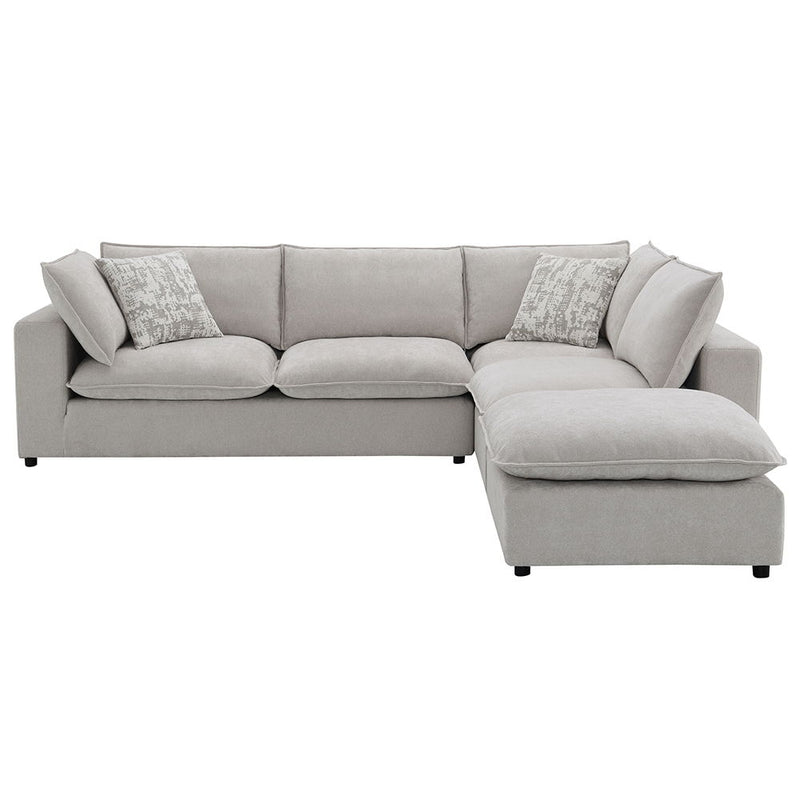 Marisa - Modular Armless Chair - Beige Boucle - R&R Furniture Gallery (Fountain Valley, CA)