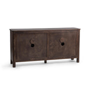 Lina - 4 Door Cabinet - Kona Brown - R&R Furniture Gallery (Fountain Valley, CA)