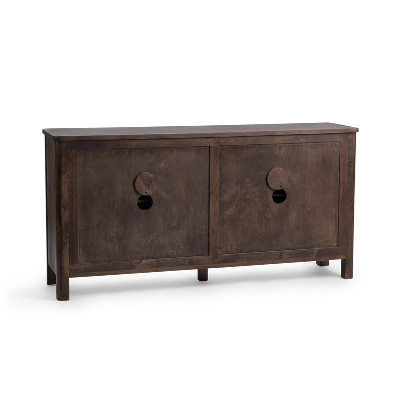Lina - 4 Door Cabinet - Kona Brown - R&R Furniture Gallery (Fountain Valley, CA)