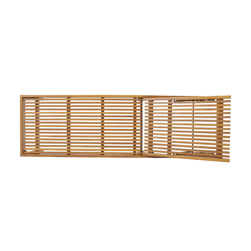Nadine - Stylish Chaise Lounge Chair - Teak - R&R Furniture Gallery (Fountain Valley, CA)