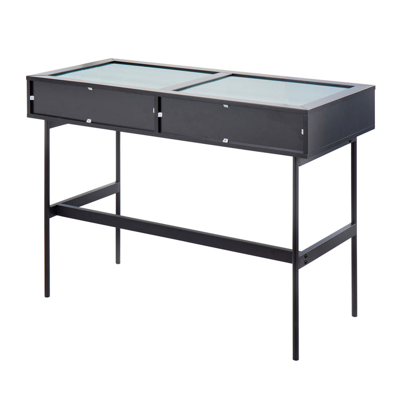 Lumi Source Emery contemporary console table with a sleek design and wooden finish, ideal for entryways or living rooms.