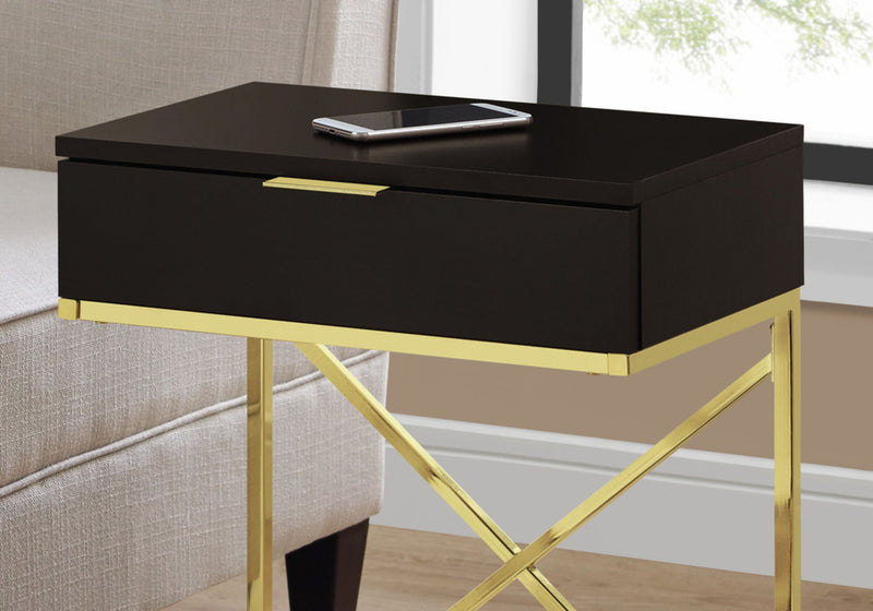 Accent Side Table, Storage Drawer, Spacious Tabletop, Contemporary & Modern - R&R Furniture Gallery (Fountain Valley, CA)