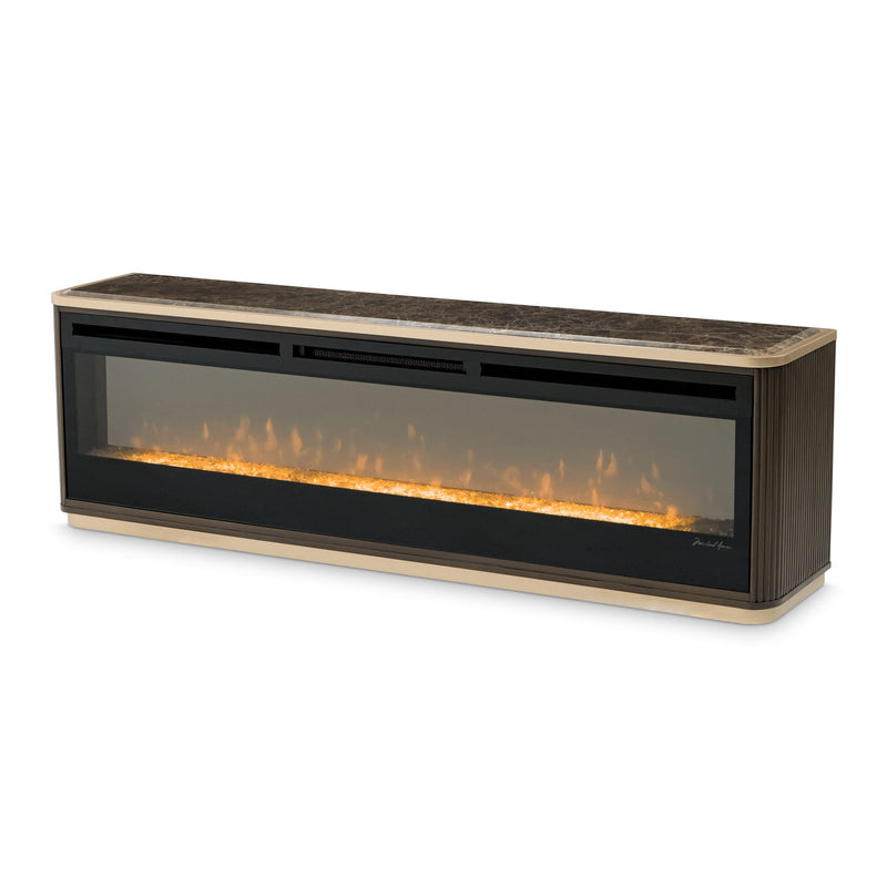 West Kensington - Fireplace With Electric Insert - Medium Espresso