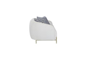 Rounded Sofa - White - R&R Furniture Gallery (Fountain Valley, CA)
