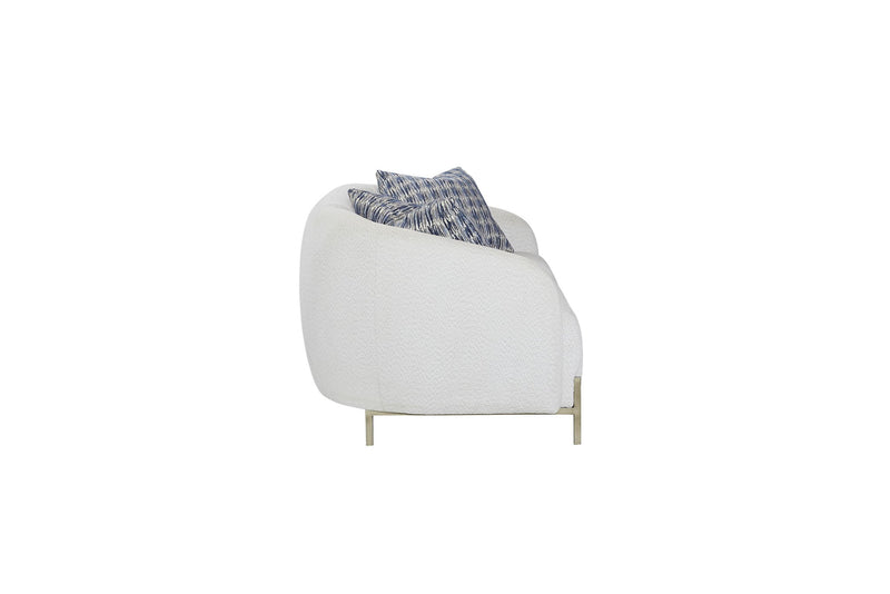 Rounded Sofa - White - R&R Furniture Gallery (Fountain Valley, CA)