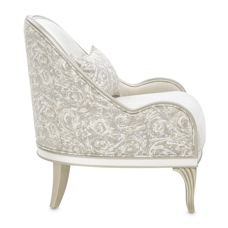 La Marisia - Chenille Accent Chair - Tranquil / Light Champagne - R&R Furniture Gallery (Fountain Valley, CA)
