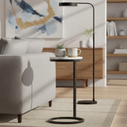 Cerro - Round Accent Table - Antique Bronze / White Marble - R&R Furniture Gallery (Fountain Valley, CA)