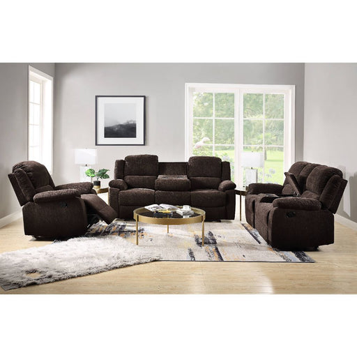 Madden - Motion Sofa - Brown Chenille - R&R Furniture Gallery (Fountain Valley, CA)