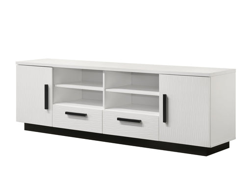 Matilda - TV Stand With Drawers - White Finish - R&R Furniture Gallery (Fountain Valley, CA)