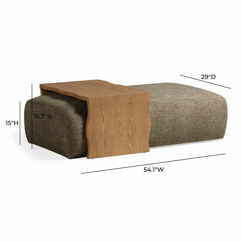 Spencer - Ottoman With Bridge Table - R&R Furniture Gallery (Fountain Valley, CA)