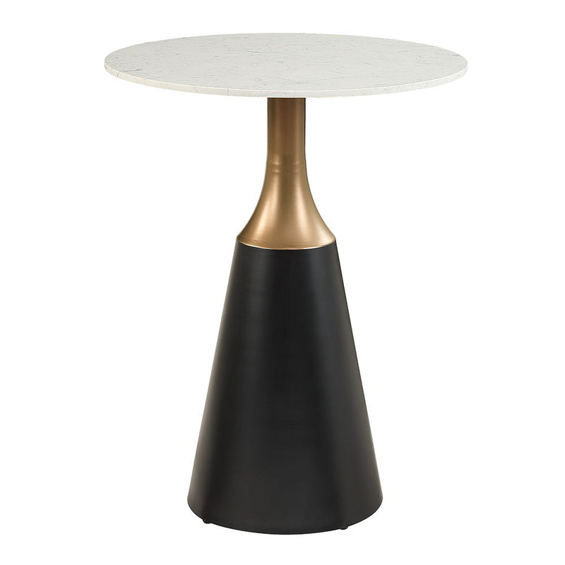 Jaramillo - Counter Height Table - Natural Marble Top & Black - R&R Furniture Gallery (Fountain Valley, CA)