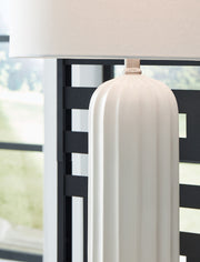 Clarkland - Ceramic Table Lamp (Set of 2) - White - R&R Furniture Gallery (Fountain Valley, CA)