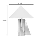 Geo - Angled Table Lamp - Chrome - R&R Furniture Gallery (Fountain Valley, CA)