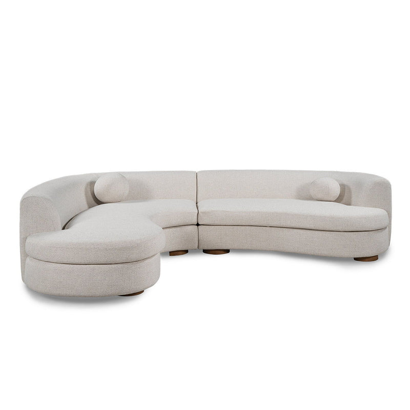 Classic Home Concord stationary sectional sofa with plush cushions and modern design, shown in a spacious living room setting.