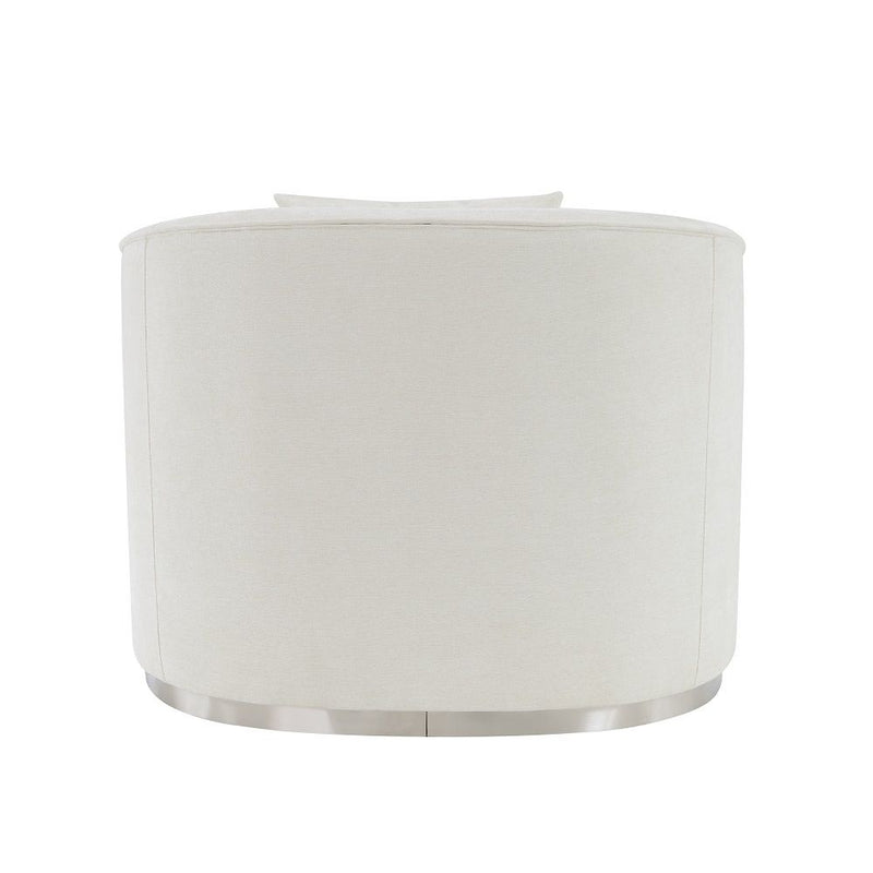 Odette - Chair With Pillow - Beige Chenille - R&R Furniture Gallery (Fountain Valley, CA)