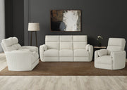 Parker Living Radius Power Swivel Glider Recliner in neutral fabric, showing plush cushioning and modern ergonomic design.
