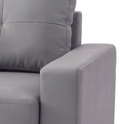 Glory Furniture upholstered track arm loveseat in cozy neutral fabric with plush cushions, perfect for comfortable living spaces.
