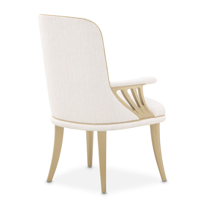 La Terrazza - Dining Arm Chair (Set of 2) - Creamy Pearl - R&R Furniture Gallery (Fountain Valley, CA)