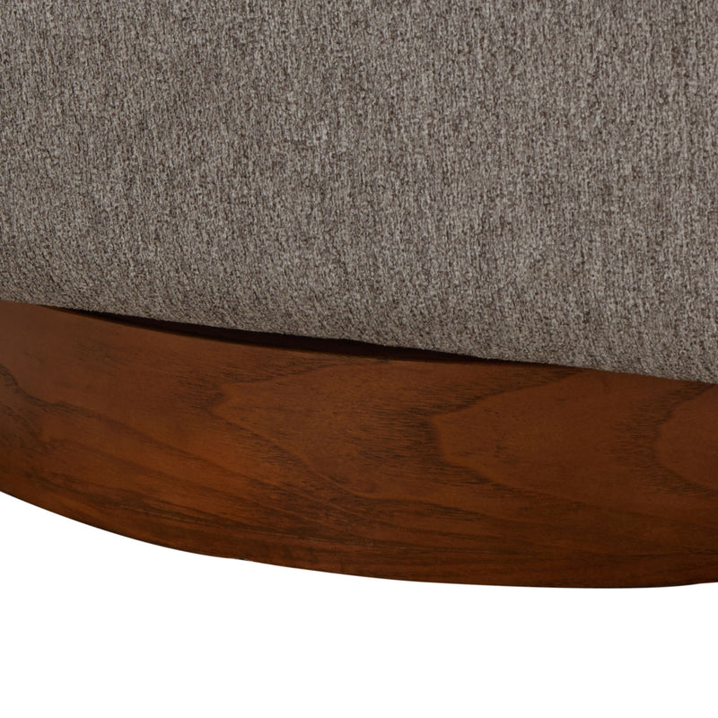 Miramar - Swivel Barrel Chair With Wooden Base - R&R Furniture Gallery (Fountain Valley, CA)