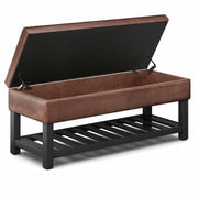 Cosmopolitan - Storage Ottoman Bench With Open Bottom - R&R Furniture Gallery (Fountain Valley, CA)