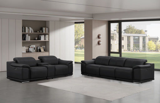 2679 - Genuine Leather Reclining Set (Sofa And Loveseat With 5 Power Recliners) - R&R Furniture Gallery (Fountain Valley, CA)