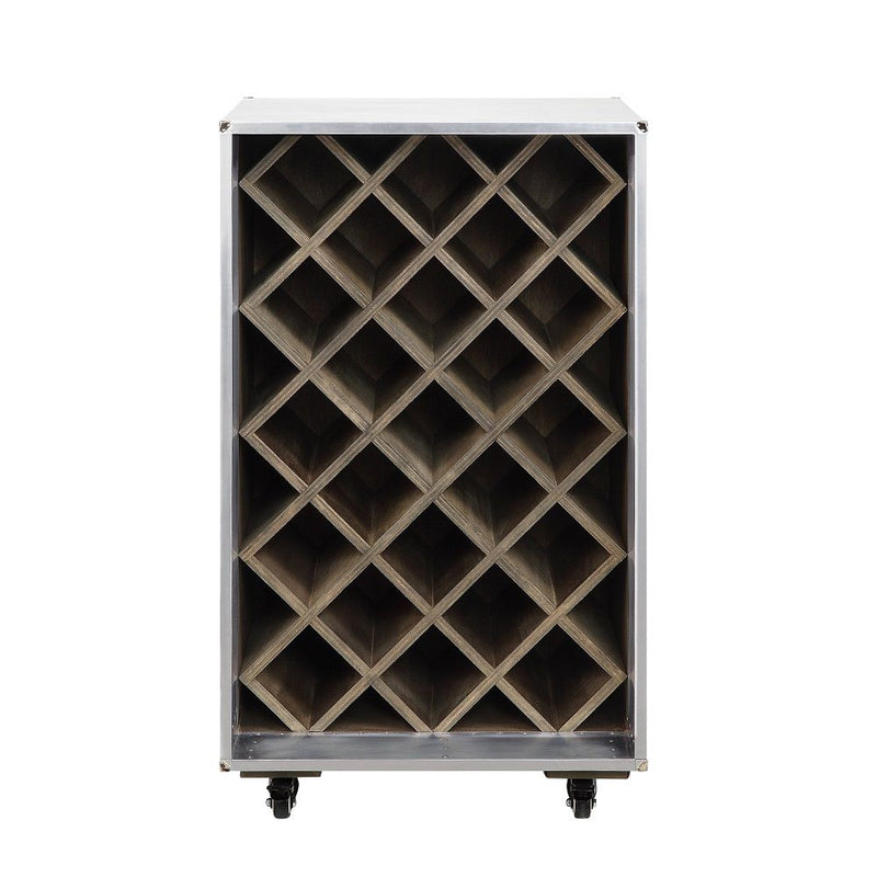 Raini - Wine Cabinet - Aluminum - R&R Furniture Gallery (Fountain Valley, CA)