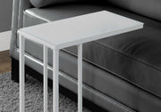 Accent Table, C - Shaped, Tempered Glass, Stylish Design Contemporary & Modern - R&R Furniture Gallery (Fountain Valley, CA)