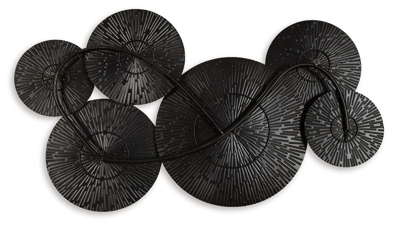 Rhetlen - Wall Decor - Black / Gold Finish - R&R Furniture Gallery (Fountain Valley, CA)