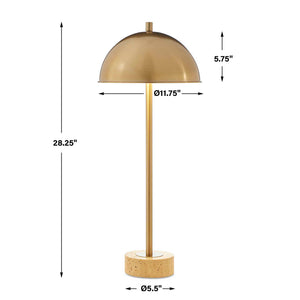Dunham - Brass Buffet Lamp - Gold