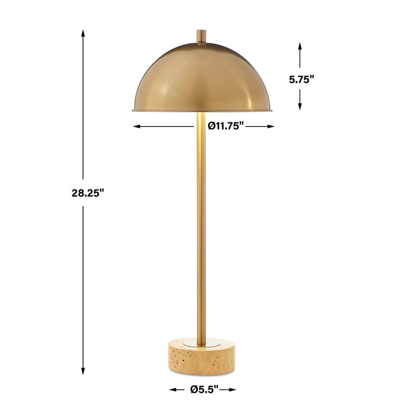 Dunham - Brass Buffet Lamp - Gold