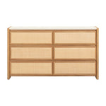 Paige - 6-Drawer Dresser - Natural Oak - R&R Furniture Gallery (Fountain Valley, CA)